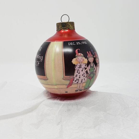 1992 Hallmark Teacher Glass Bulb Keepsake Holiday Christmas Ornament - Picture 4 of 9